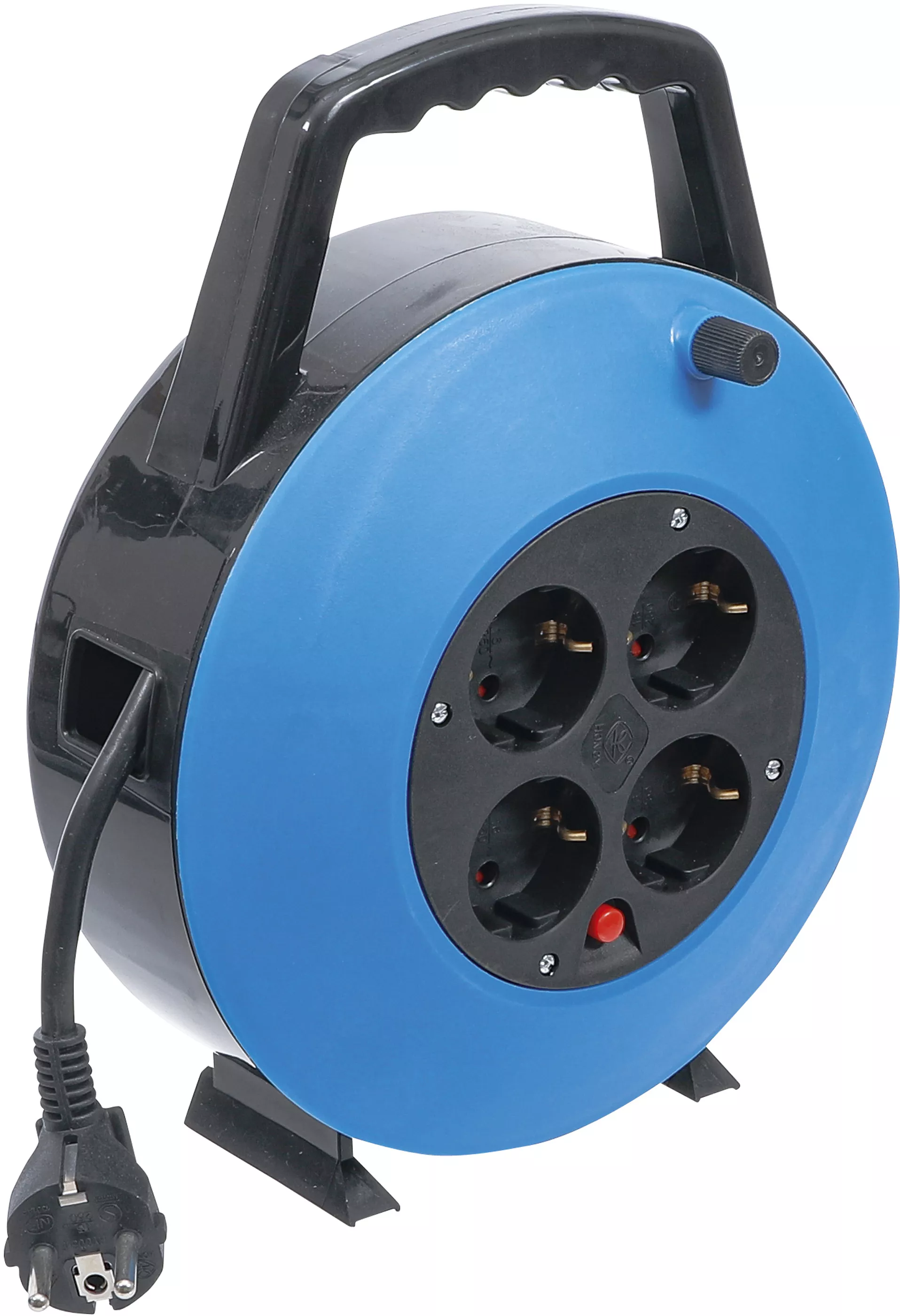 Pikendusjuhe suletud poolil, 10 m, 3x 1,5mm², 4 pistkupesa, IP20, 3000W